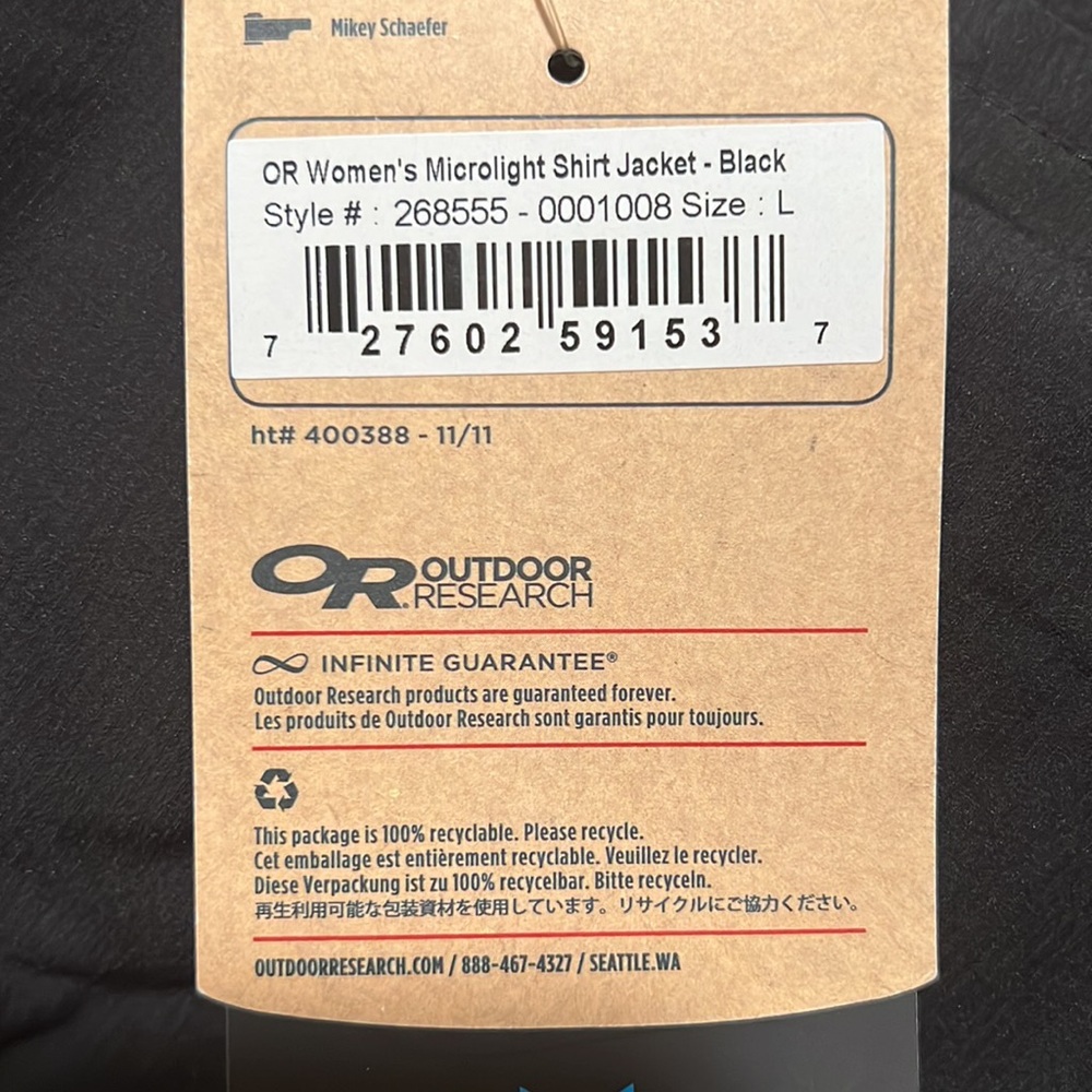 Outdoor Research Women's Microlight Shirt Jacket - Picture 10 of 10